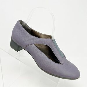 Camper Women's Purple Leather Block Heel Pumps Size 38 (US 7.5) Formal Shoes